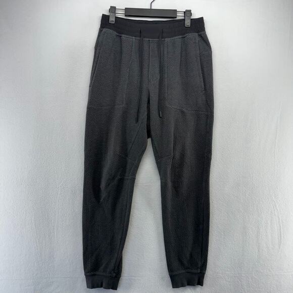 Lululemon Other - Lululemon At Ease Joggers Men's Medium Gray Cuffed Sweatpants Pockets Casual